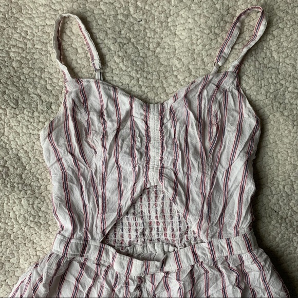 Hollister Striped Front Cut-Out Romper - Picture 7 of 9
